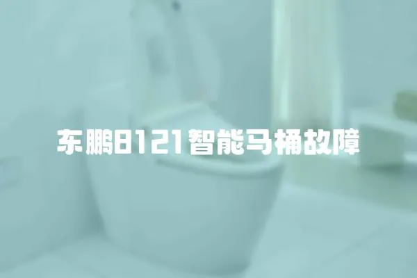 東鵬8121智能馬桶故障