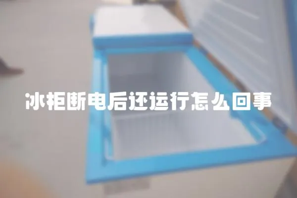 冰柜斷電后還運行怎么回事