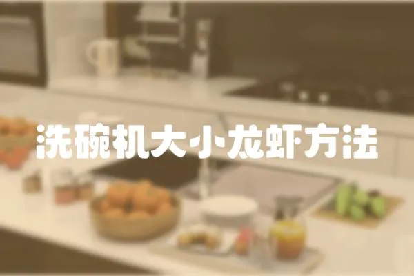 洗碗機大小龍蝦方法
