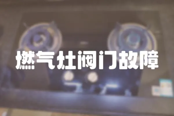 燃?xì)庠铋y門故障