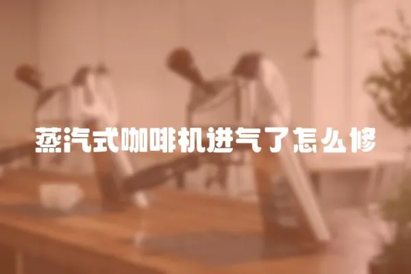 蒸汽式咖啡機進氣了怎么修