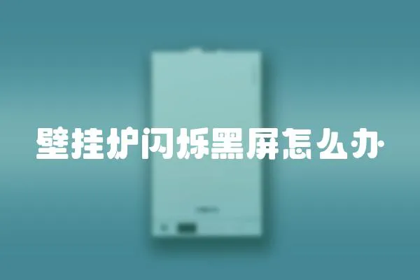 壁掛爐閃爍黑屏怎么辦