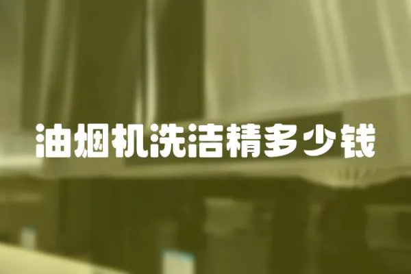 油煙機洗潔精多少錢