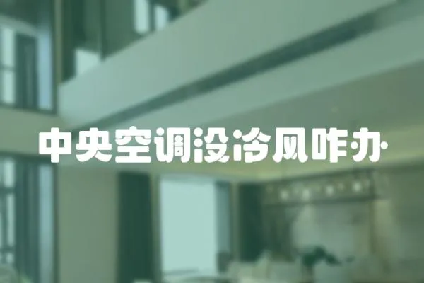 中央空調沒冷風咋辦
