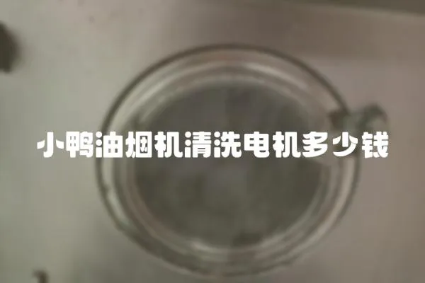 小鸭油烟机清洗电机多少钱