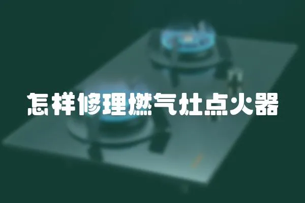 怎樣修理燃?xì)庠铧c(diǎn)火器
