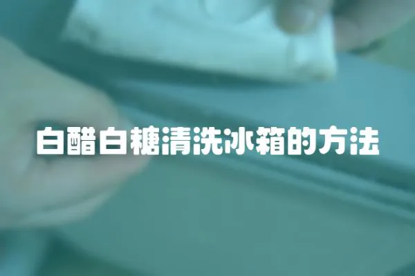 白醋白糖清洗冰箱的方法