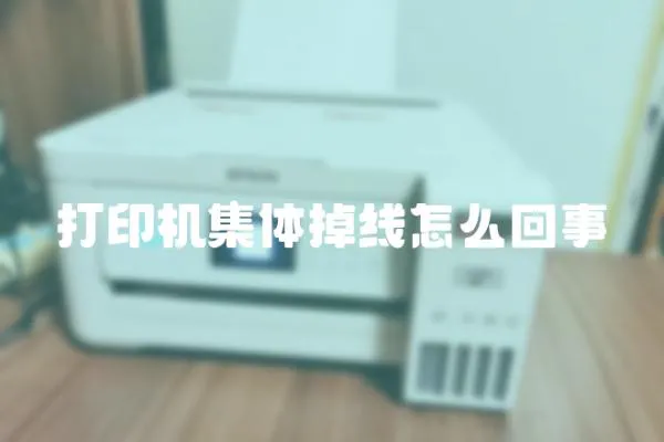 打印機集體掉線怎么回事