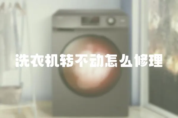 洗衣機轉不動怎么修理