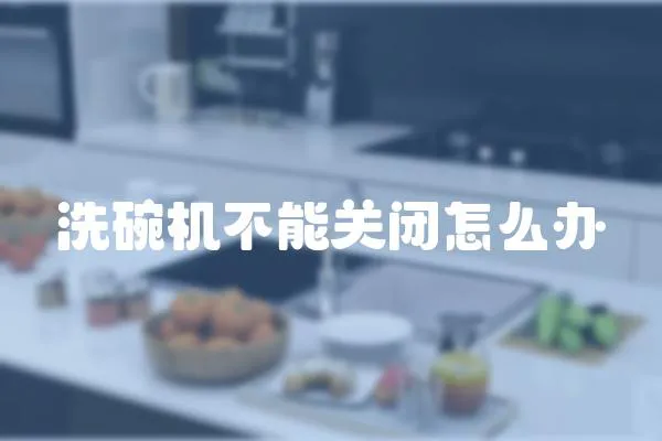 洗碗機不能關閉怎么辦