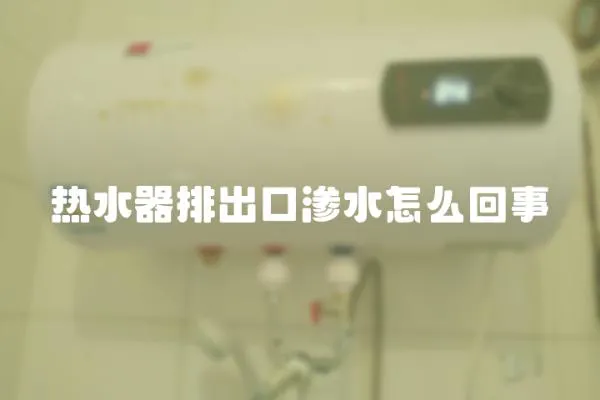 熱水器排出口滲水怎么回事