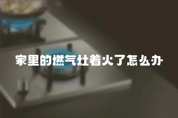 家里的燃氣灶著火了怎么辦