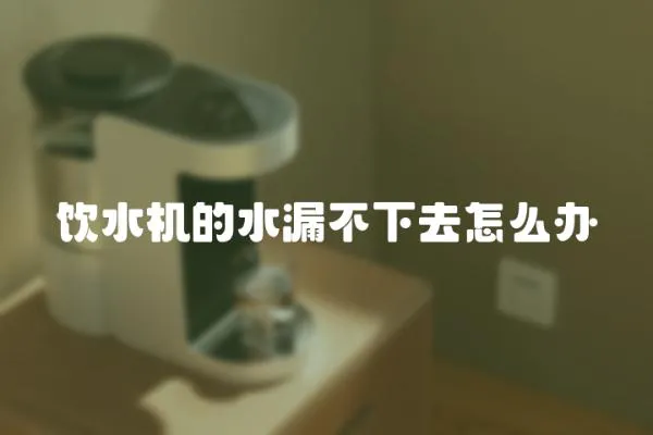 飲水機的水漏不下去怎么辦