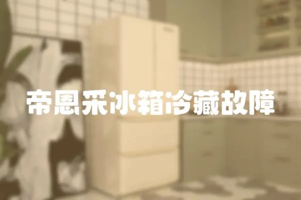 帝恩采冰箱冷藏故障