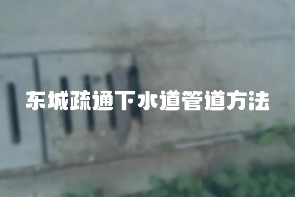 東城疏通下水道管道方法