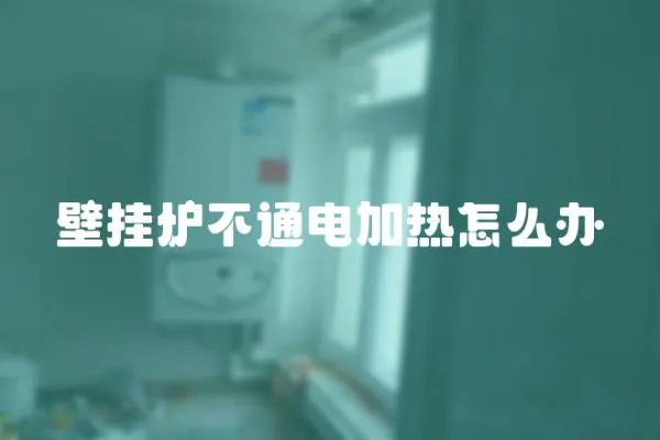 壁掛爐不通電加熱怎么辦