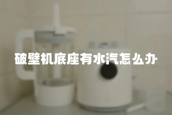 破壁機底座有水汽怎么辦