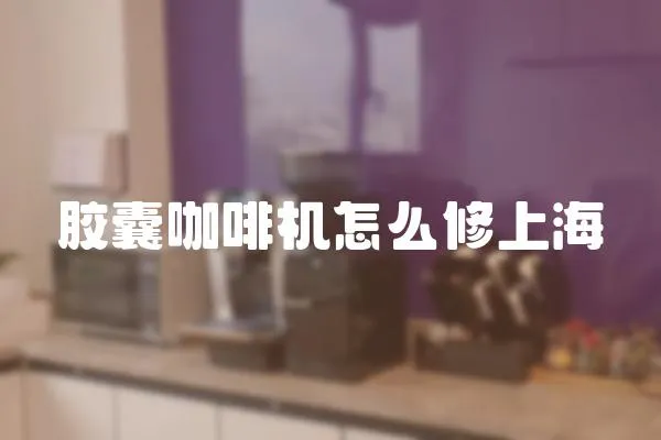 膠囊咖啡機怎么修上海