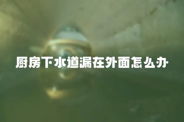 廚房下水道漏在外面怎么辦