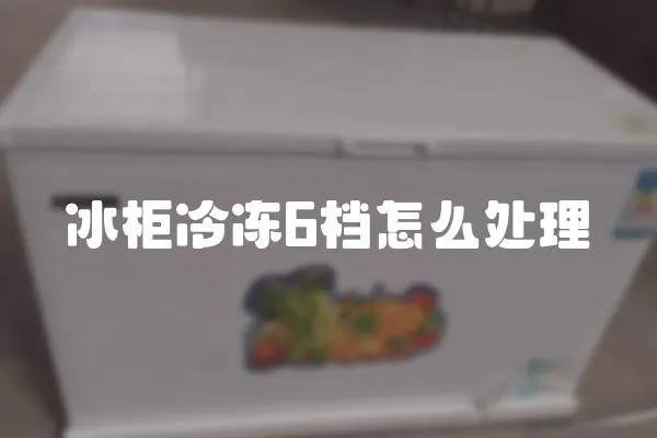 冰柜冷凍6檔怎么處理