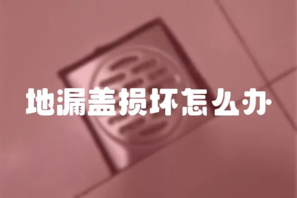 地漏蓋損壞怎么辦