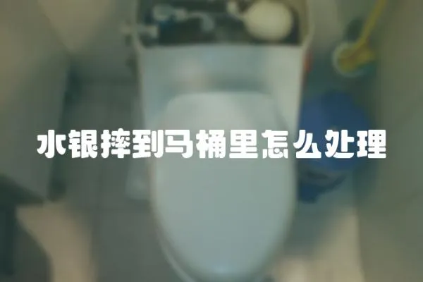 水銀摔到馬桶里怎么處理