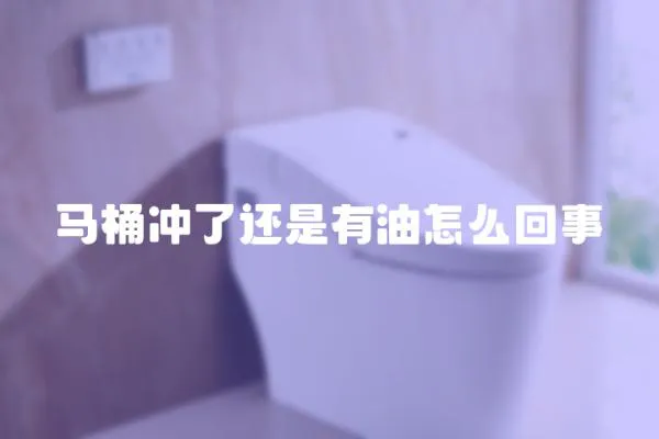 馬桶沖了還是有油怎么回事