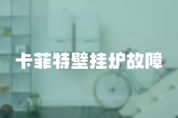 卡菲特壁掛爐故障