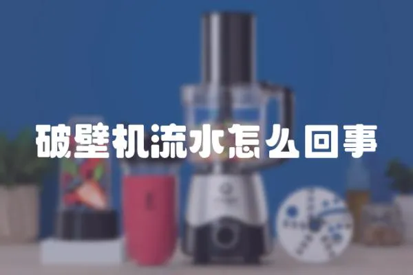 破壁機流水怎么回事