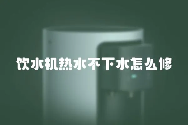 飲水機熱水不下水怎么修
