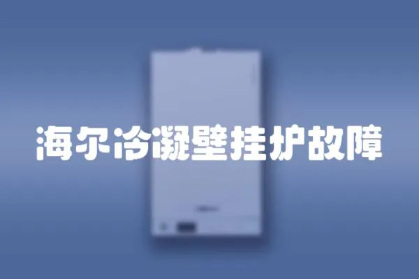海爾冷凝壁掛爐故障