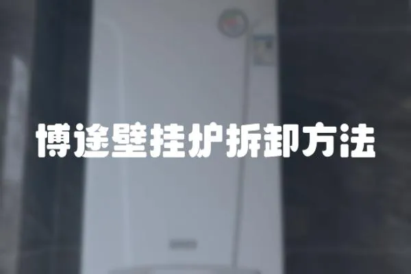 博途壁掛爐拆卸方法