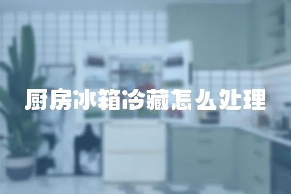 廚房冰箱冷藏怎么處理