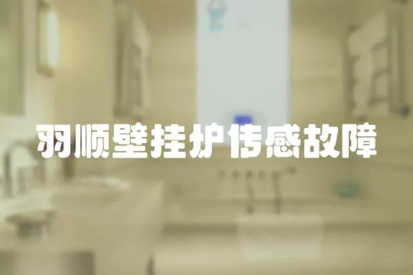 羽順壁掛爐傳感故障