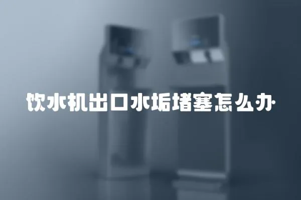 飲水機出口水垢堵塞怎么辦