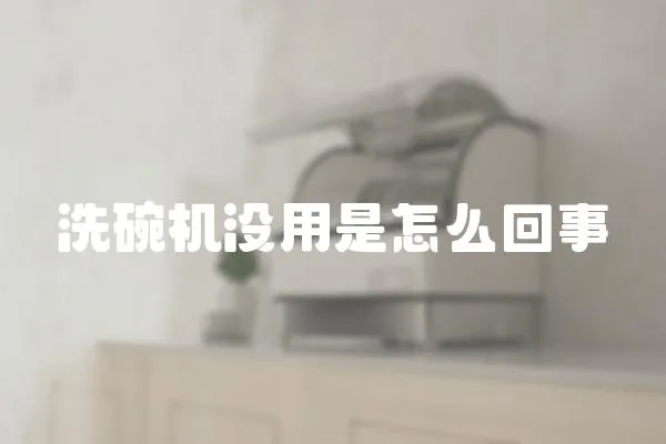 洗碗機(jī)沒用是怎么回事