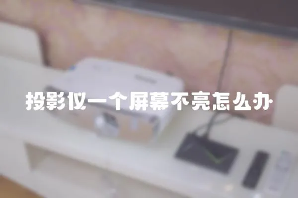 投影儀一個屏幕不亮怎么辦