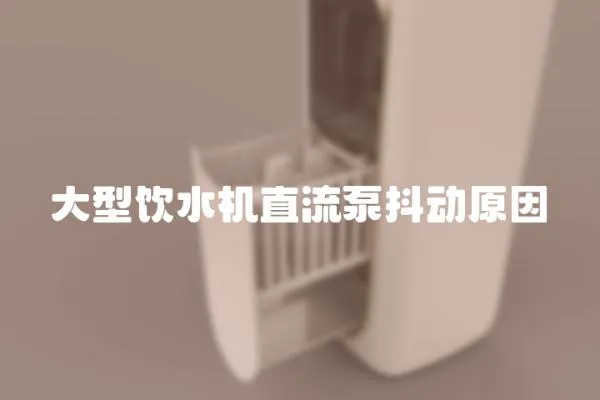 大型飲水機直流泵抖動原因
