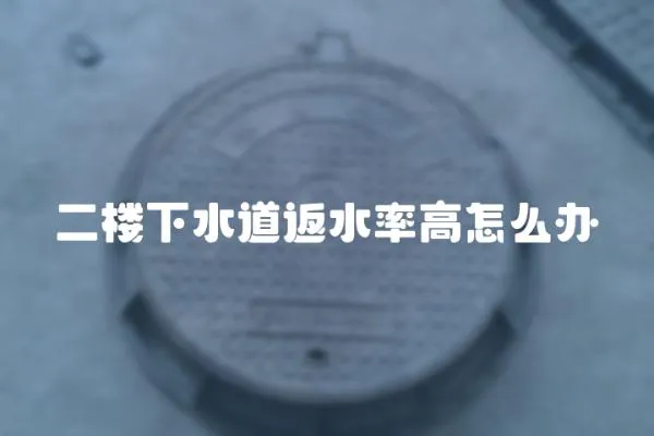 二樓下水道返水率高怎么辦