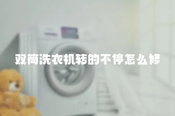雙筒洗衣機轉的不停怎么修