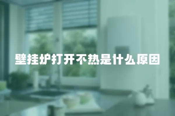 壁掛爐打開不熱是什么原因
