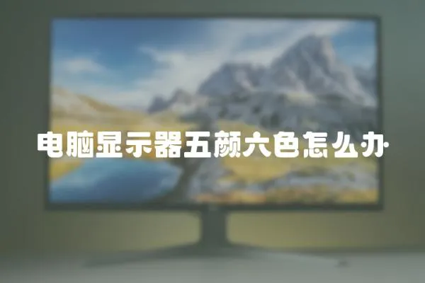 電腦顯示器五顏六色怎么辦