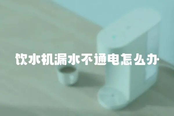 飲水機漏水不通電怎么辦