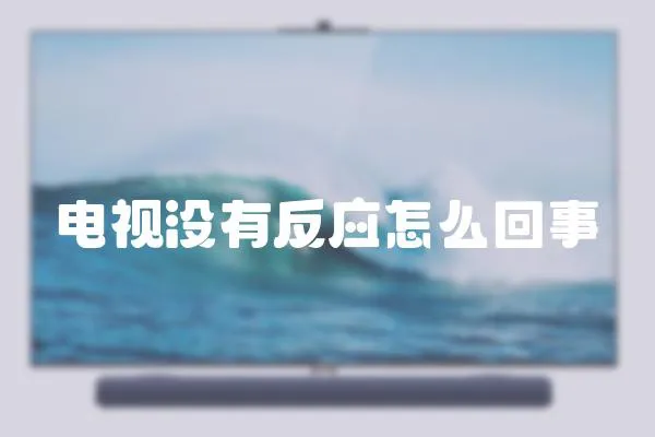 電視沒有反應怎么回事