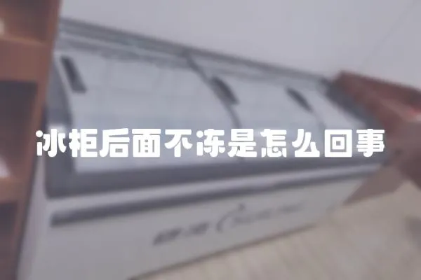 冰柜后面不凍是怎么回事