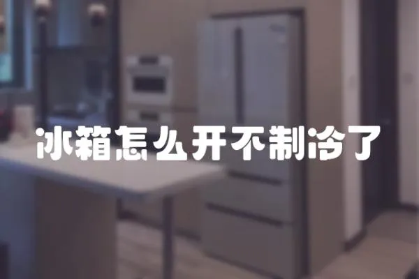 冰箱怎么開不制冷了