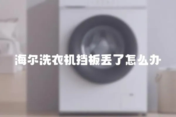 海爾洗衣機擋板丟了怎么辦