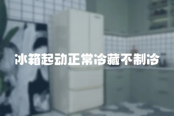冰箱起動正常冷藏不制冷