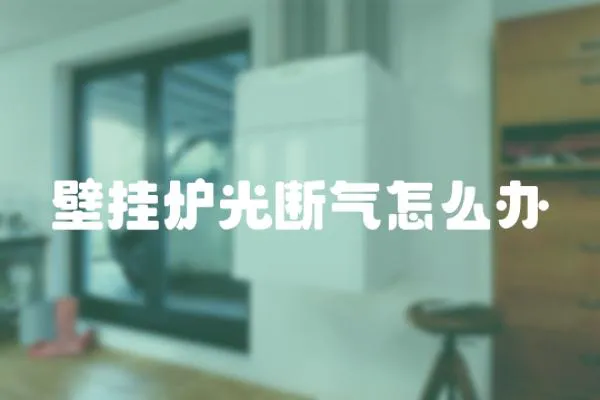 壁掛爐光斷氣怎么辦