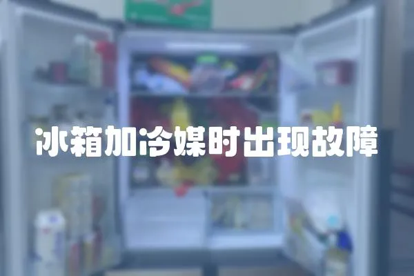 冰箱加冷媒時出現故障